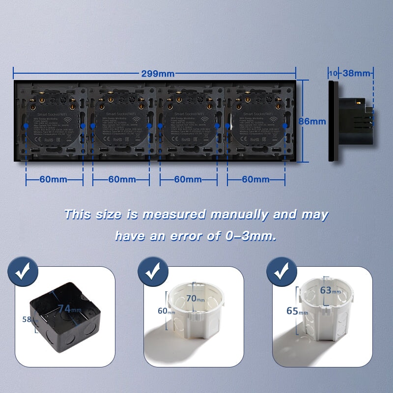 BSEED Echo Wifi Eu Standards Socket with Energy Monitoring Smart wifi Electric Socket Work with Alexa Google Assitant socket Bseedswitch 