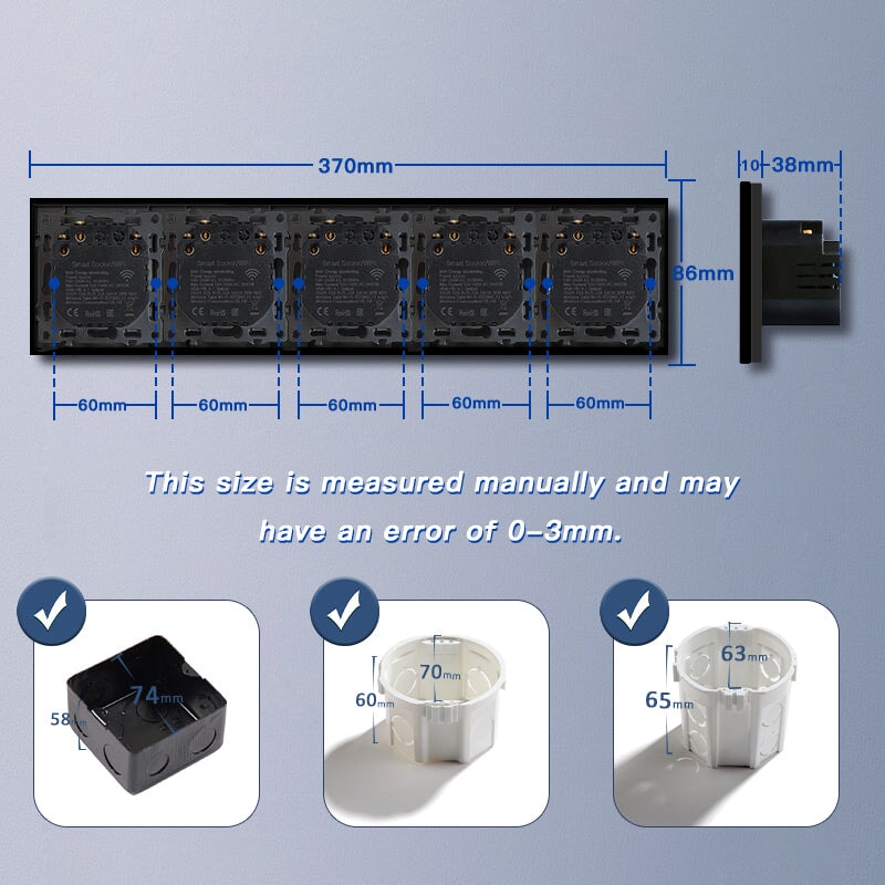 BSEED Echo Wifi Eu Standards Socket with Energy Monitoring Smart wifi Electric Socket Work with Alexa Google Assitant socket Bseedswitch 