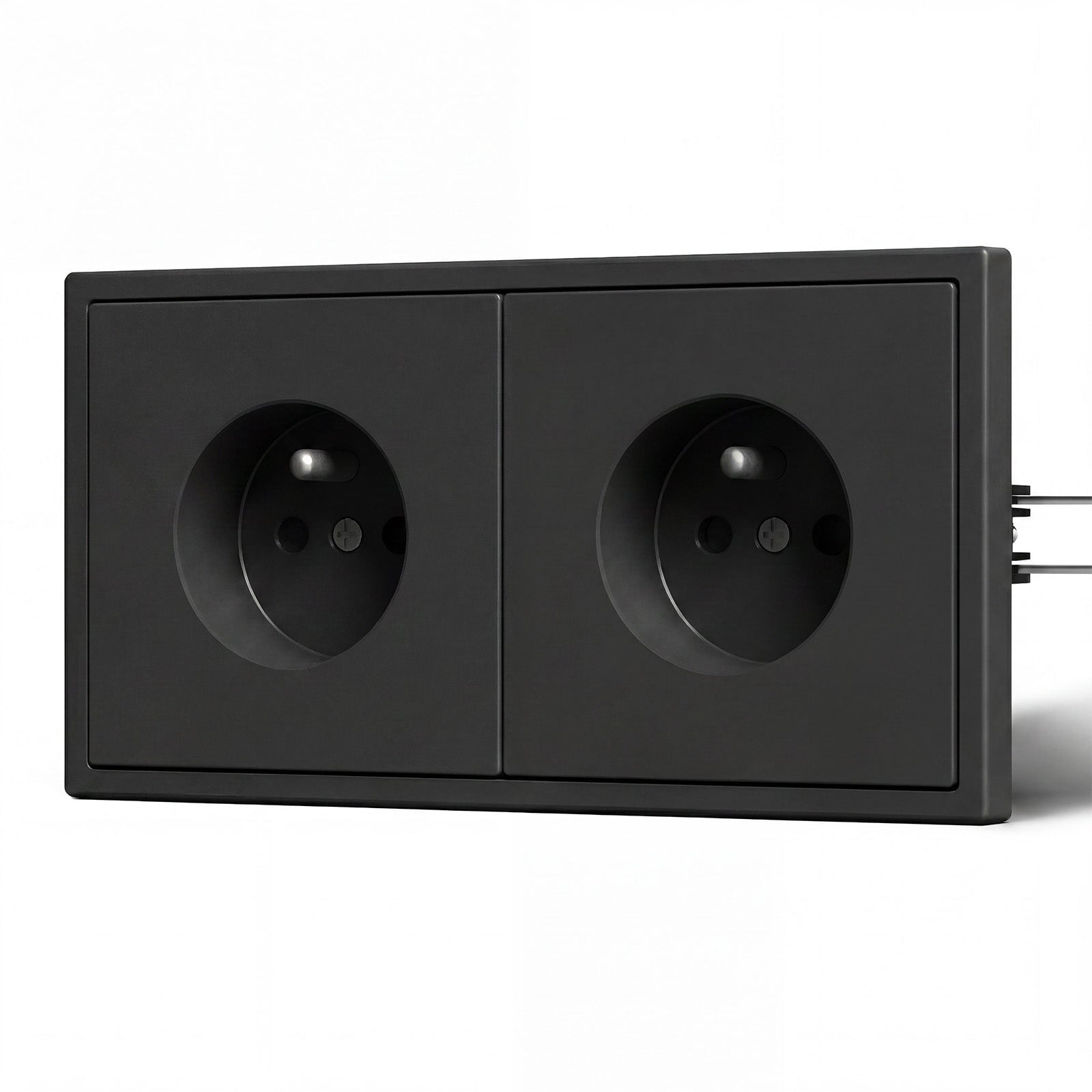 Grand Series Elektrische Wandsteckdose nach französischem Standard, 16A, mit Krallen, Steckdosen & Schalter Bseedswitch 