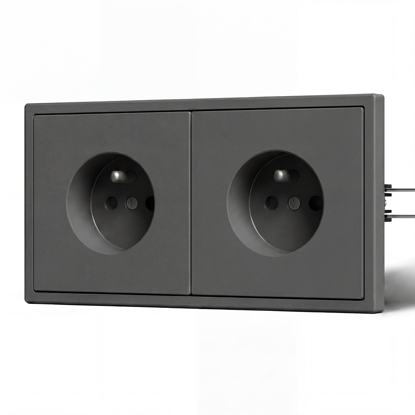 Grand Series Elektrische Wandsteckdose nach französischem Standard, 16A, mit Krallen, Steckdosen & Schalter Bseedswitch 