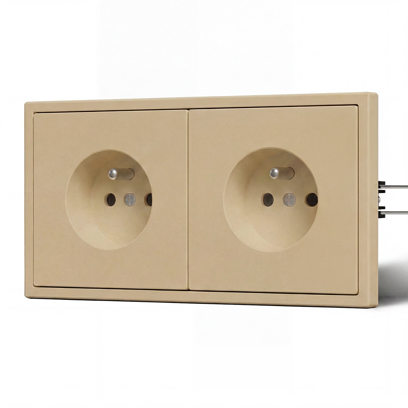 Grand Series Elektrische Wandsteckdose nach französischem Standard, 16A, mit Krallen, Steckdosen & Schalter Bseedswitch 