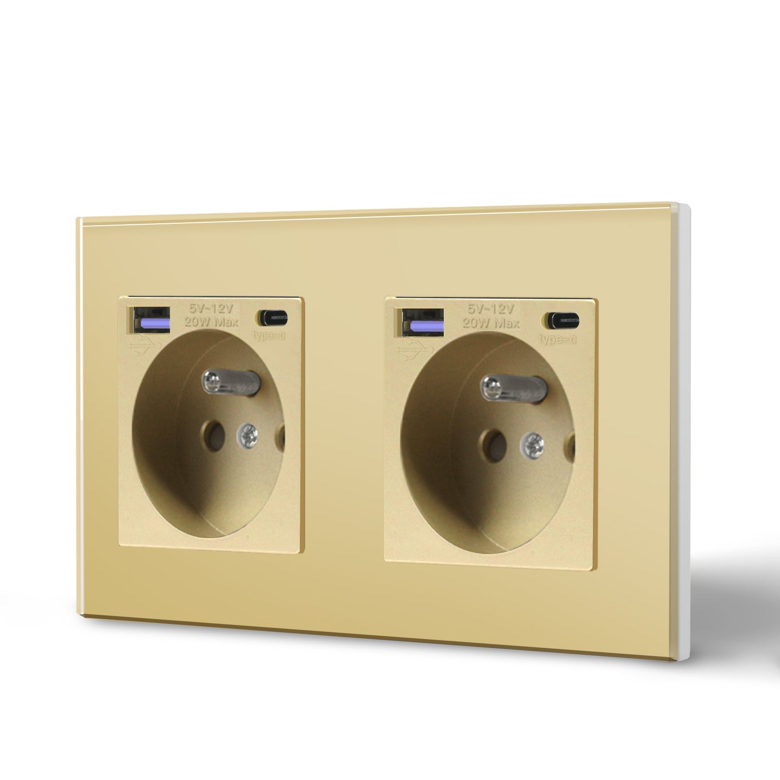 BSEED FR sockets with 20W PD Fast Charge Type-C Interface Outlet Wall Socket Power Outlets & Sockets Bseedswitch 
