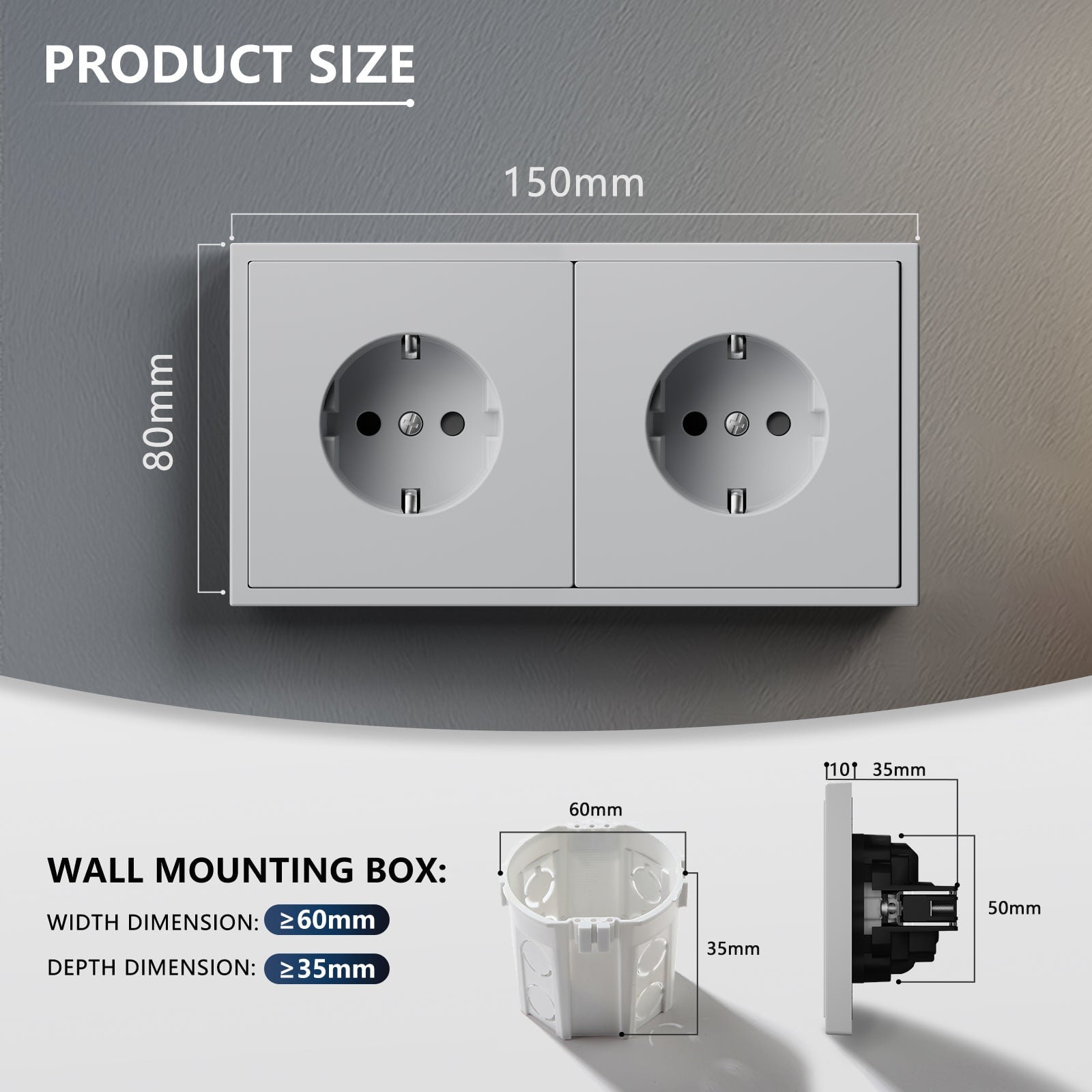 EG Easy Install EU Wall Sockets with clamping technology Power Outlets & Sockets Bseedswitch 