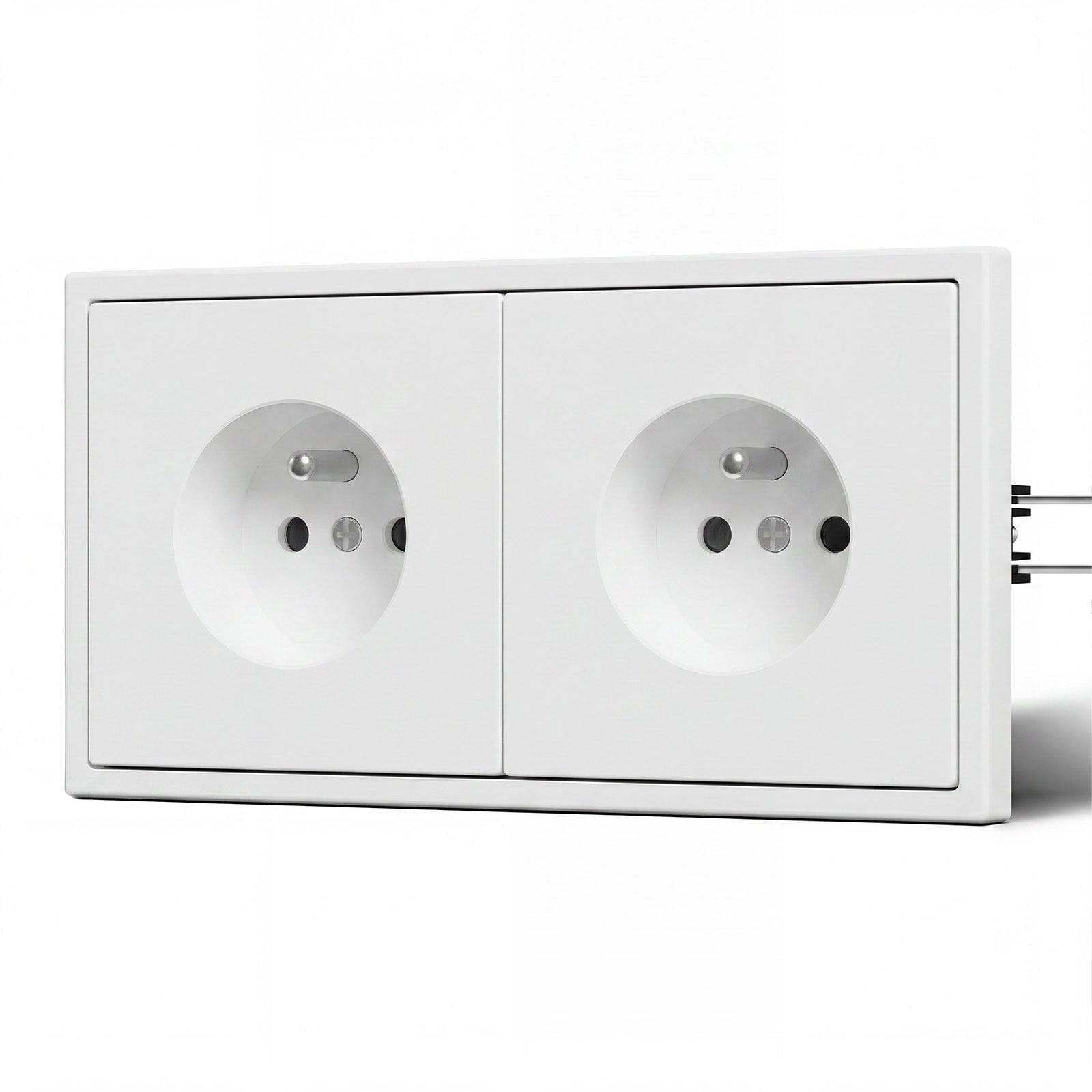 Grand Series Elektrische Wandsteckdose nach französischem Standard, 16A, mit Krallen, Steckdosen & Schalter Bseedswitch 