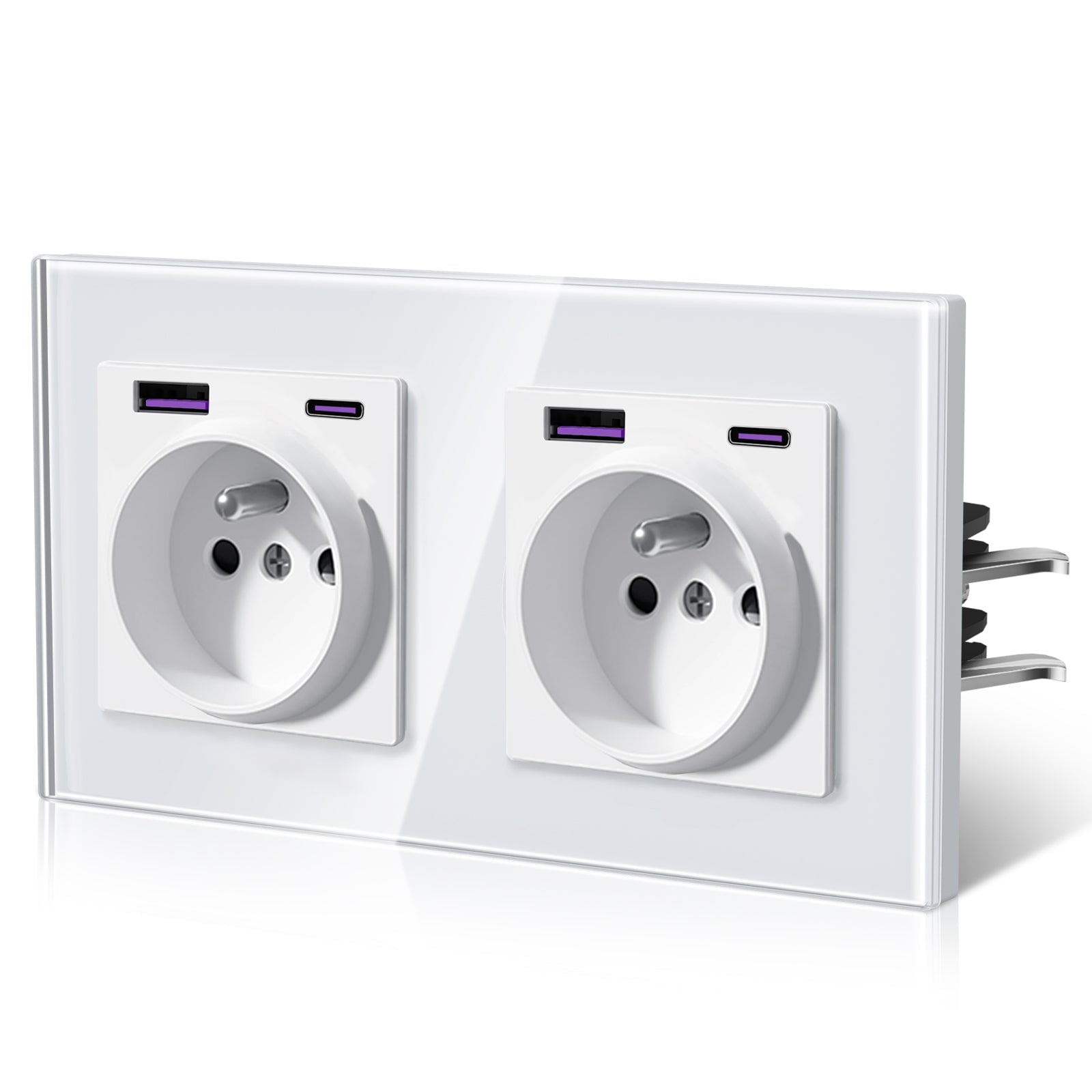 BSEED Heritage Series French Wall Socket with 20W USB-C with Claws Power Outlets & Sockets Bseedswitch 