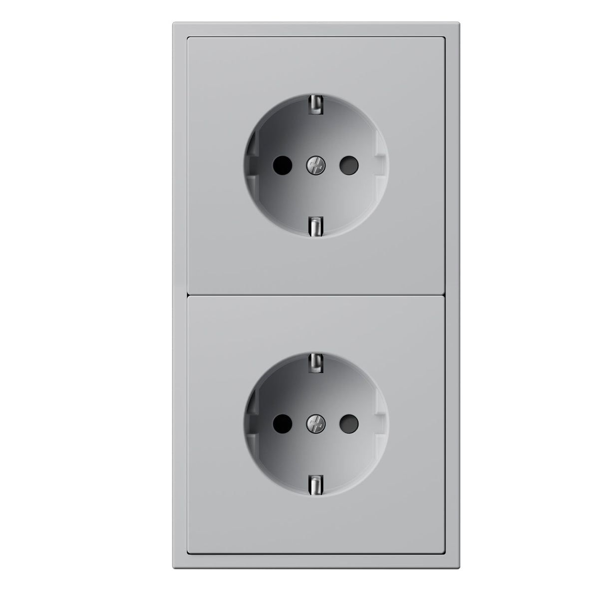 EG Easy Install EU Wall Sockets with clamping technology Power Outlets & Sockets Bseedswitch Stone gray Double 