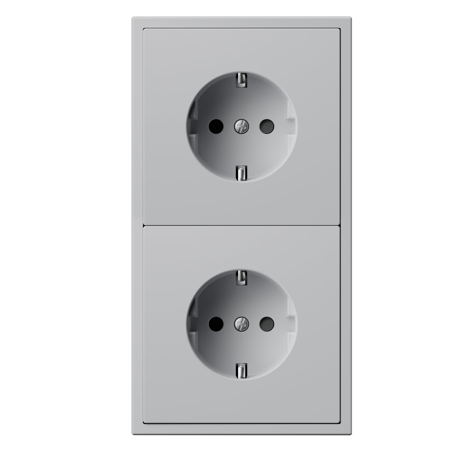EG Easy Install EU Wall Sockets with clamping technology Power Outlets & Sockets Bseedswitch Stone gray Double 