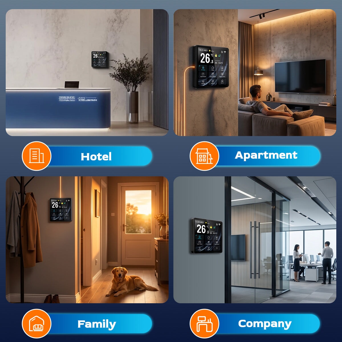 BSEED Smart Wifi Panel Electrical Floor Heating For Home Multi-functional Control Panel central control panel Bseedswitch 