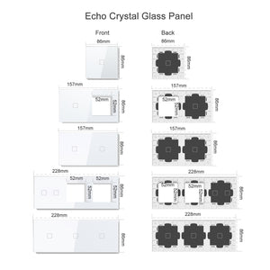 BSEED Echo Touch DIY Part Customized Free Combinations Glass Panels Light Switches Bseedswitch 