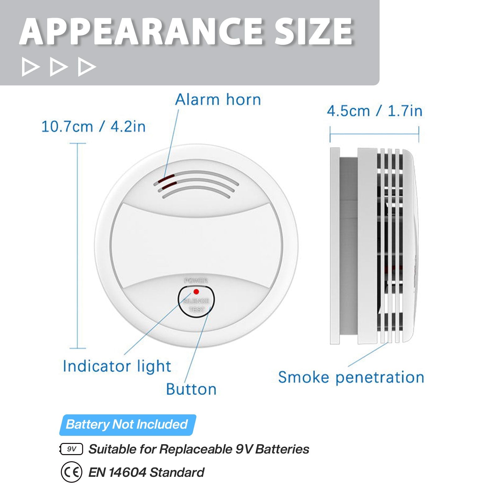 BSEED Wifi Smoky Sensor Smart Wifi Smoke Detector battery smoke alarm beeping Smoke Detectors Bseedswitch 