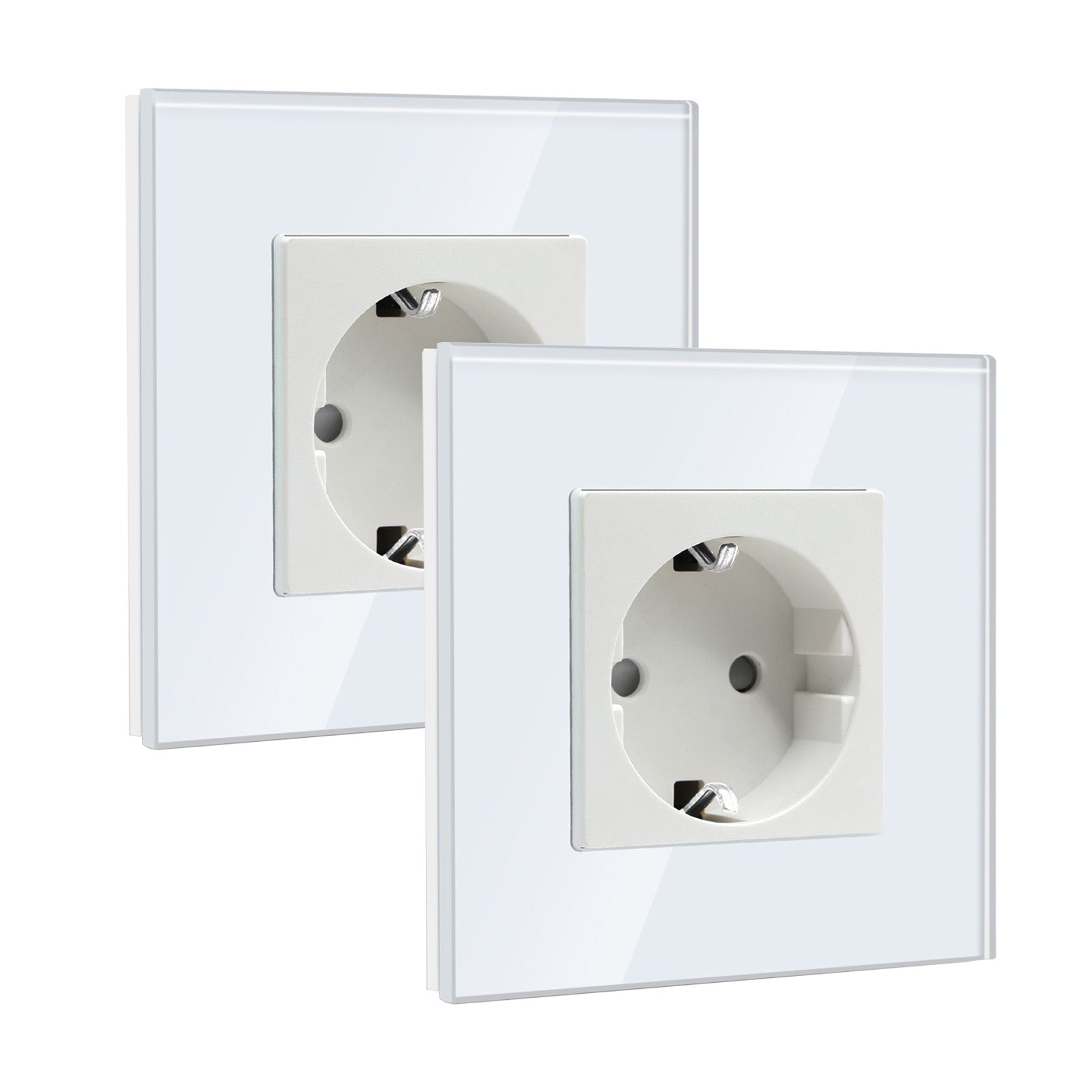 BSEED EU Wall Sockets Power Outlets Glass Panel 16A Multiple packaging