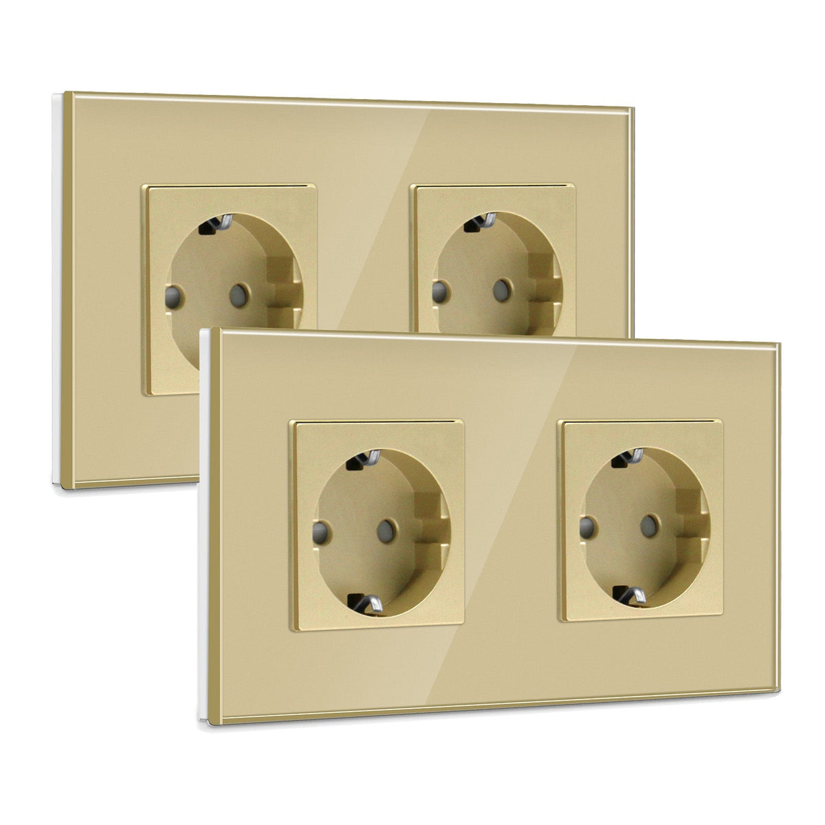 BSEED EU Wall Sockets Power Outlets Glass Panel 16A Multiple packaging Power Outlets & Sockets Bseedswitch 
