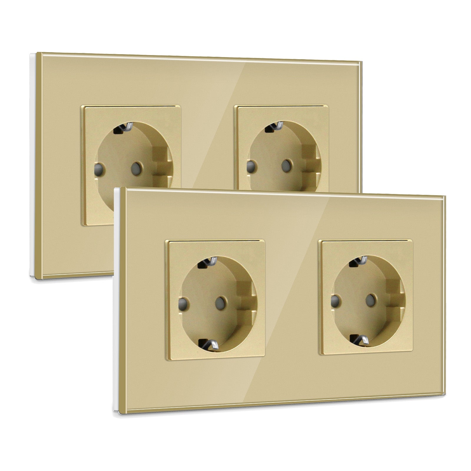 BSEED EU Wall Sockets Power Outlets Glass Panel 16A Multiple packaging Power Outlets & Sockets Bseedswitch 
