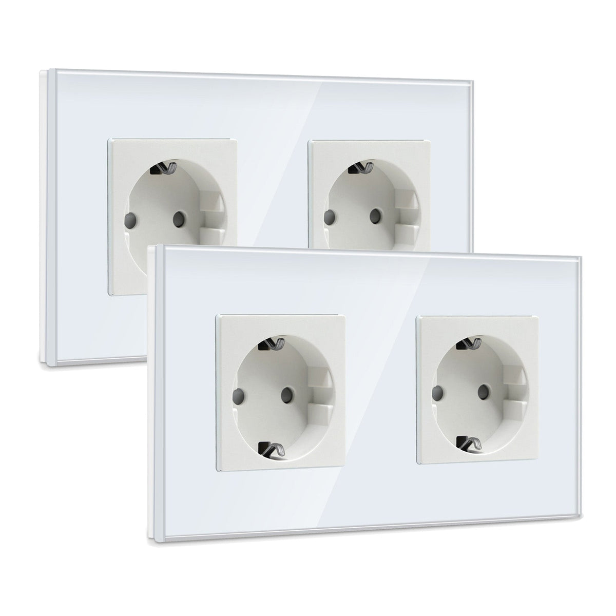 BSEED EU Wall Sockets Power Outlets Glass Panel 16A Multiple packaging Power Outlets & Sockets Bseedswitch 