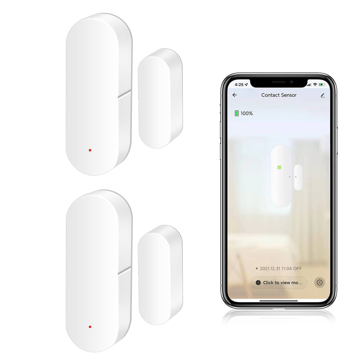 BSEED ZigBee Door Sensor Switch Door Detector Smart Home Security Alarms For Home Door Keyhole Escutcheons Bseedswitch 2 PCS/Pack 