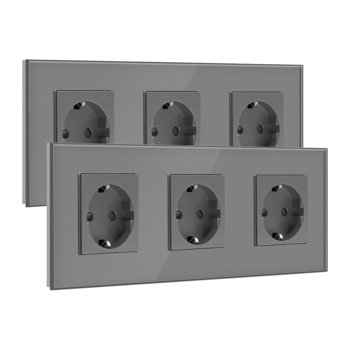 BSEED EU Wall Sockets Power Outlets Glass Panel 16A Multiple packaging Power Outlets & Sockets Bseedswitch 