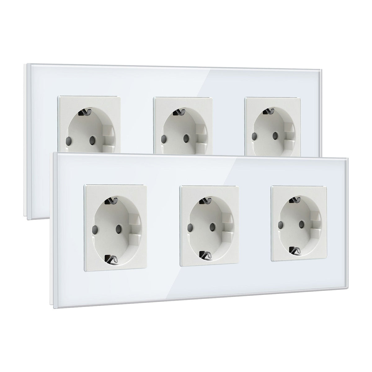 BSEED EU Wall Sockets Power Outlets Glass Panel 16A Multiple packaging Power Outlets & Sockets Bseedswitch 