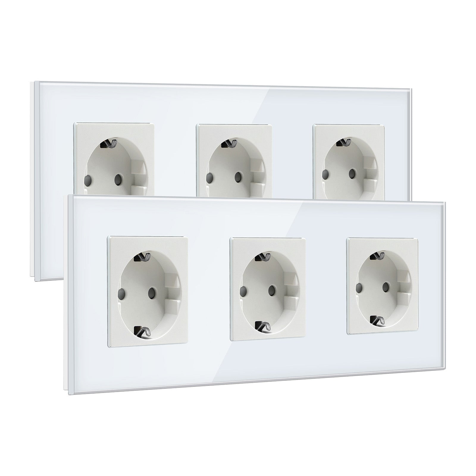 BSEED EU Wall Sockets Power Outlets Glass Panel 16A Multiple packaging Power Outlets & Sockets Bseedswitch 