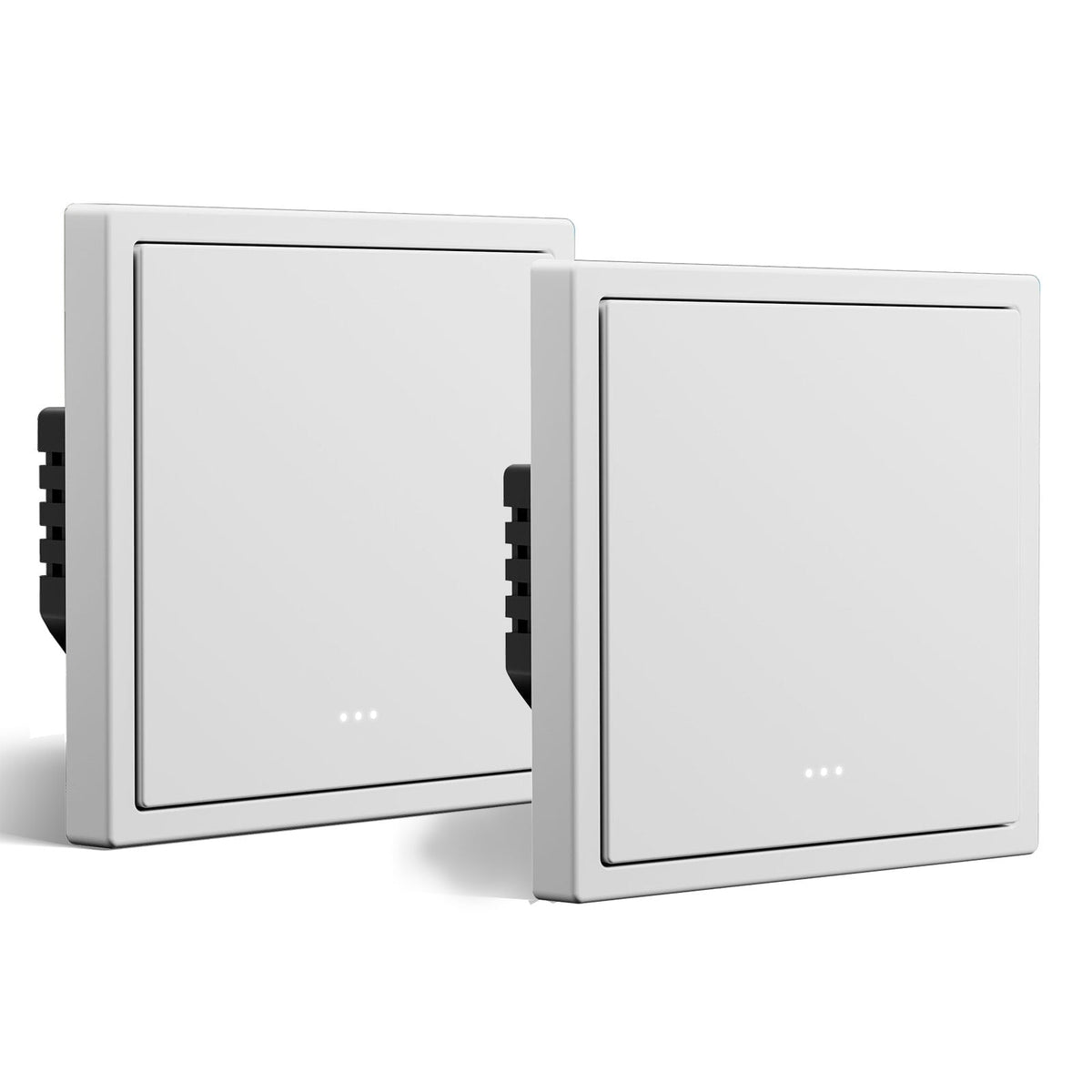 light switch intelligent Wifi série Gand BSEED (avec neutre) light switch encastré avec voyant lumineux, interrupteurs Bseedswitch blancs, lot de 2, 1 Gang