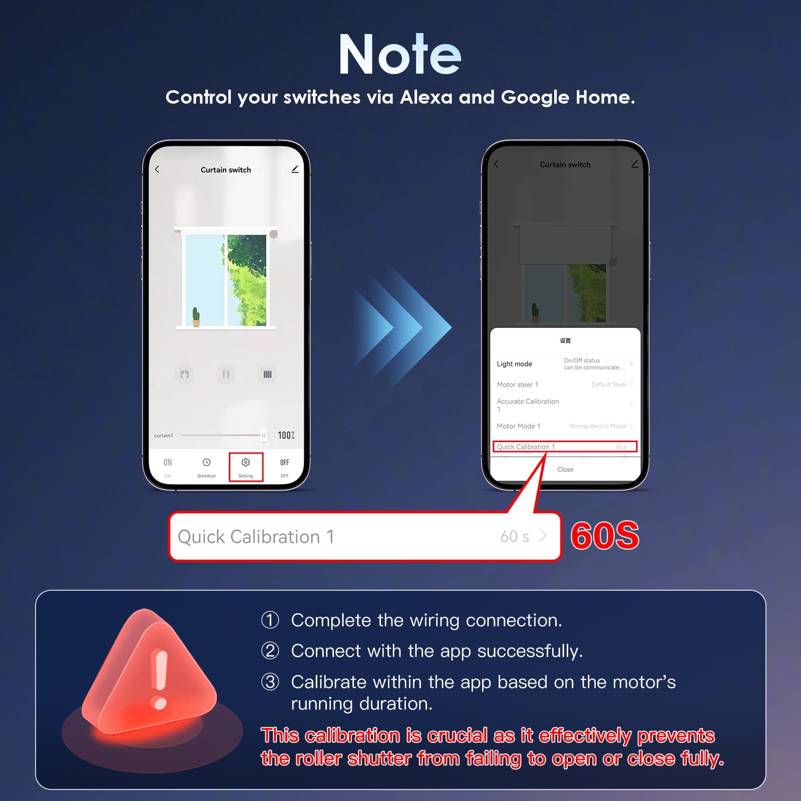 Bseed Echo Smart Wifi Roller Shutter Switch Work with Tuya Alex Google Assistant Blind Switch With Plastics Panel Shutters Bseedswitch 