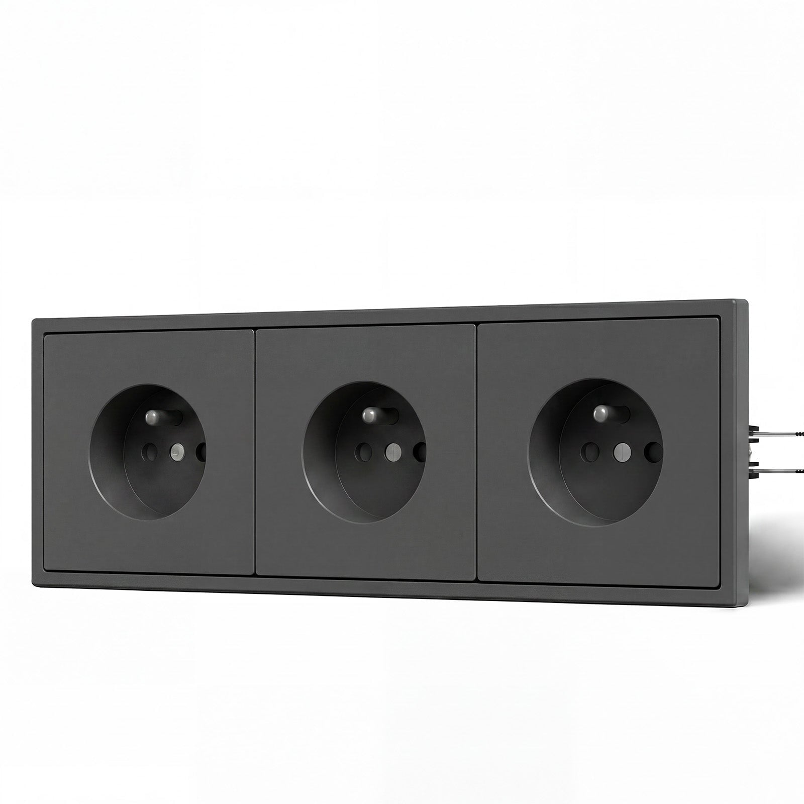 Grand Series Elektrische Wandsteckdose nach französischem Standard, 16A, mit Krallen, Steckdosen & Schalter Bseedswitch 