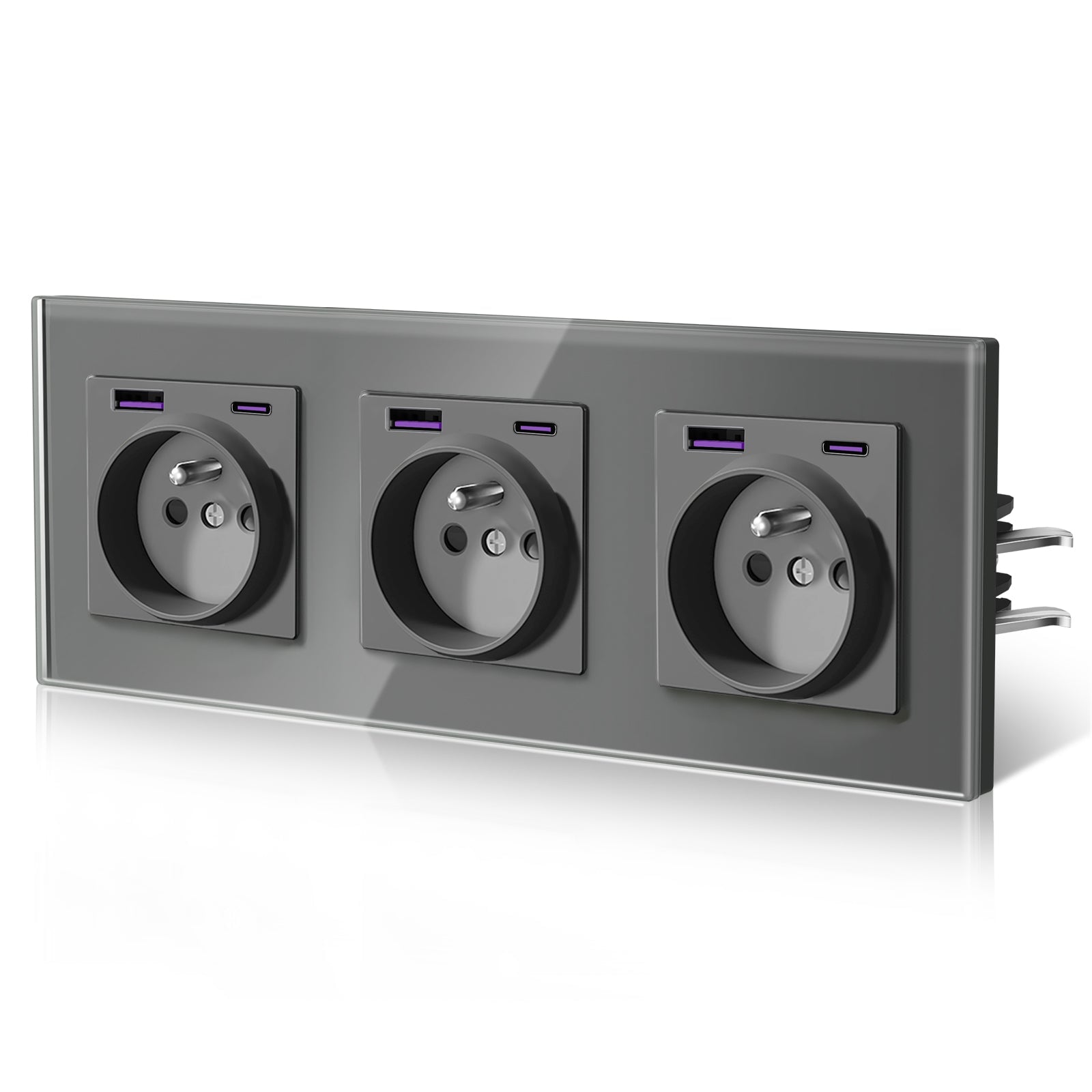 BSEED Heritage Series French Wall Socket with 20W USB-C with Claws Power Outlets & Sockets Bseedswitch 