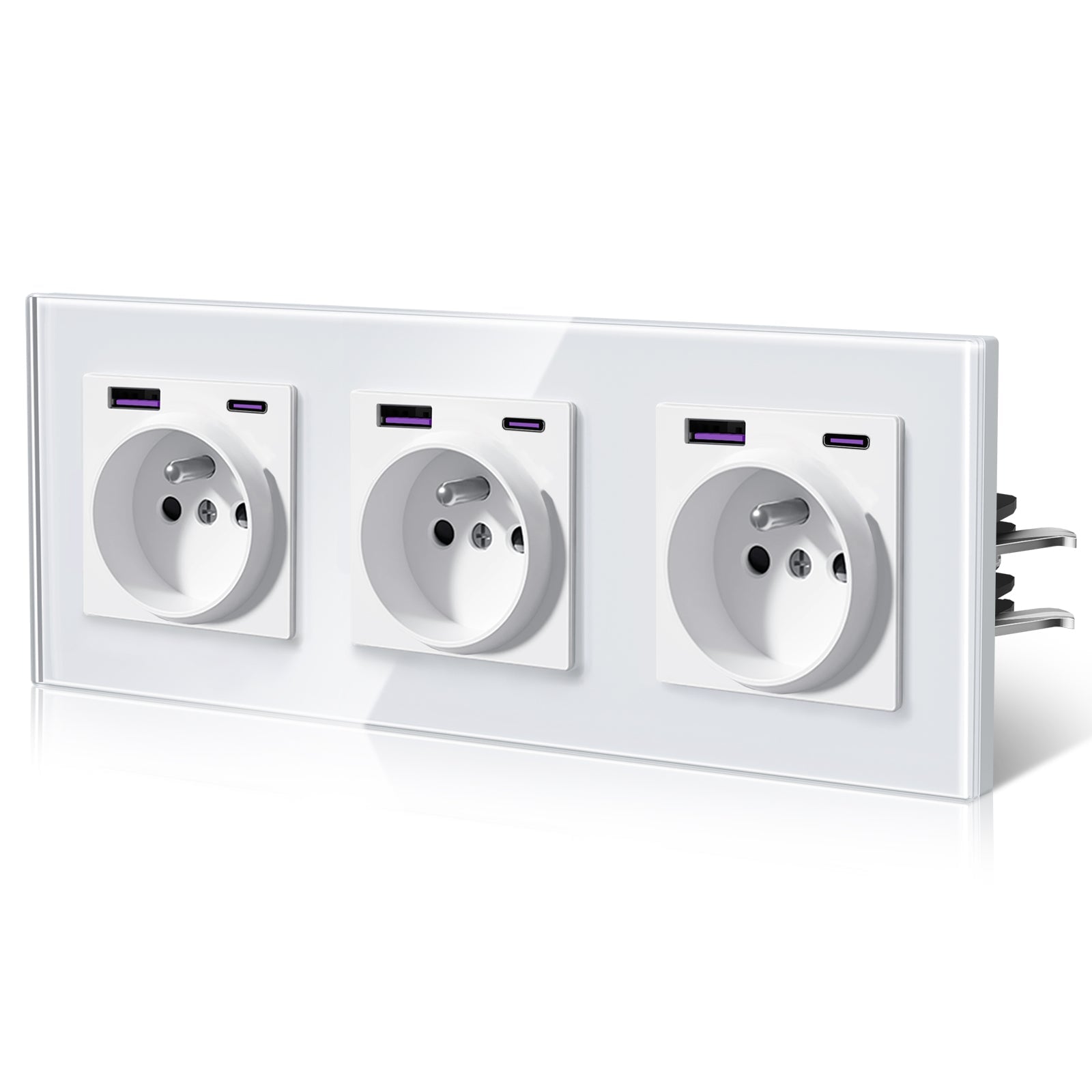 BSEED Heritage Series French Wall Socket with 20W USB-C with Claws Power Outlets & Sockets Bseedswitch 