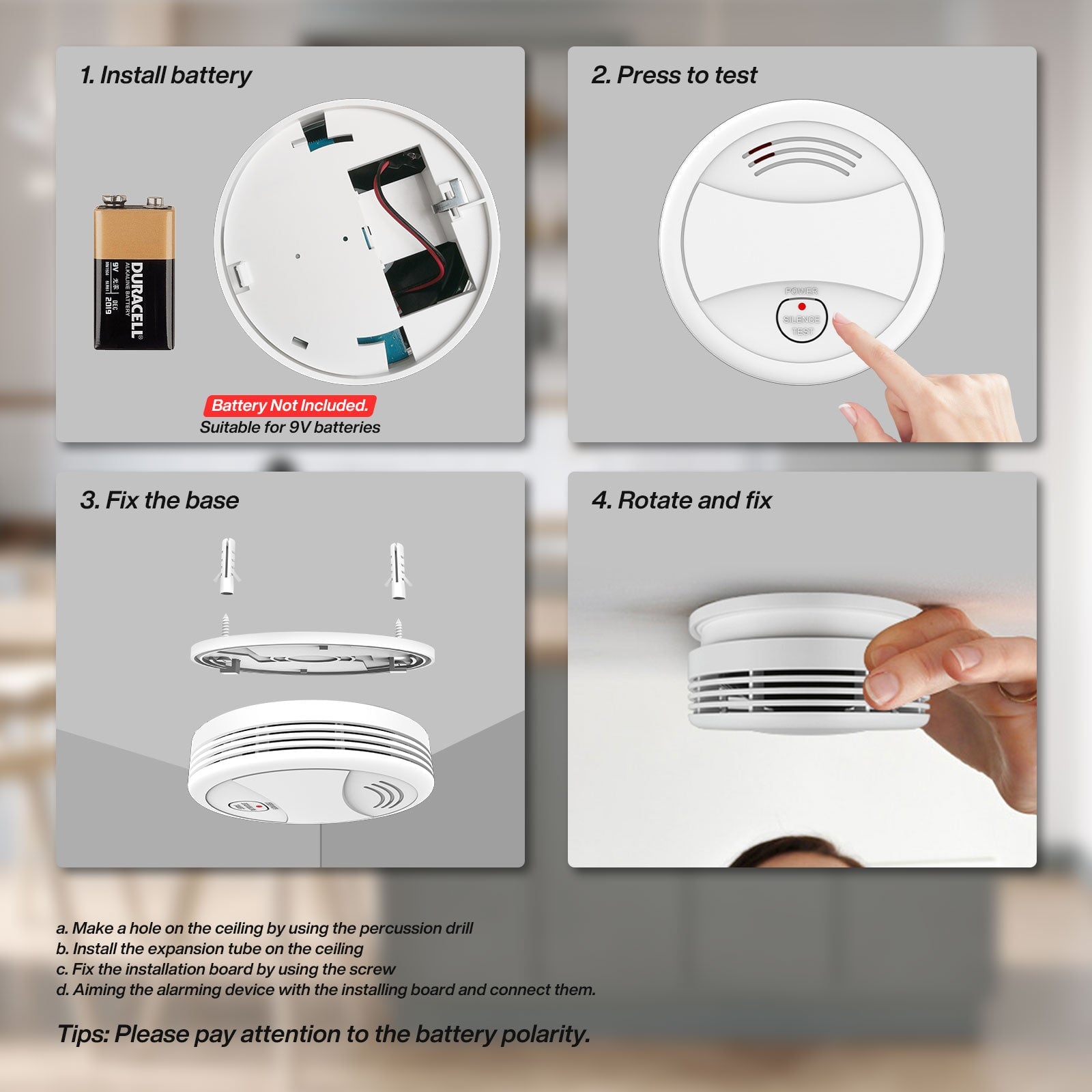 BSEED Wifi Smoky Sensor Smart Wifi Smoke Detector battery smoke alarm beeping Smoke Detectors Bseedswitch 