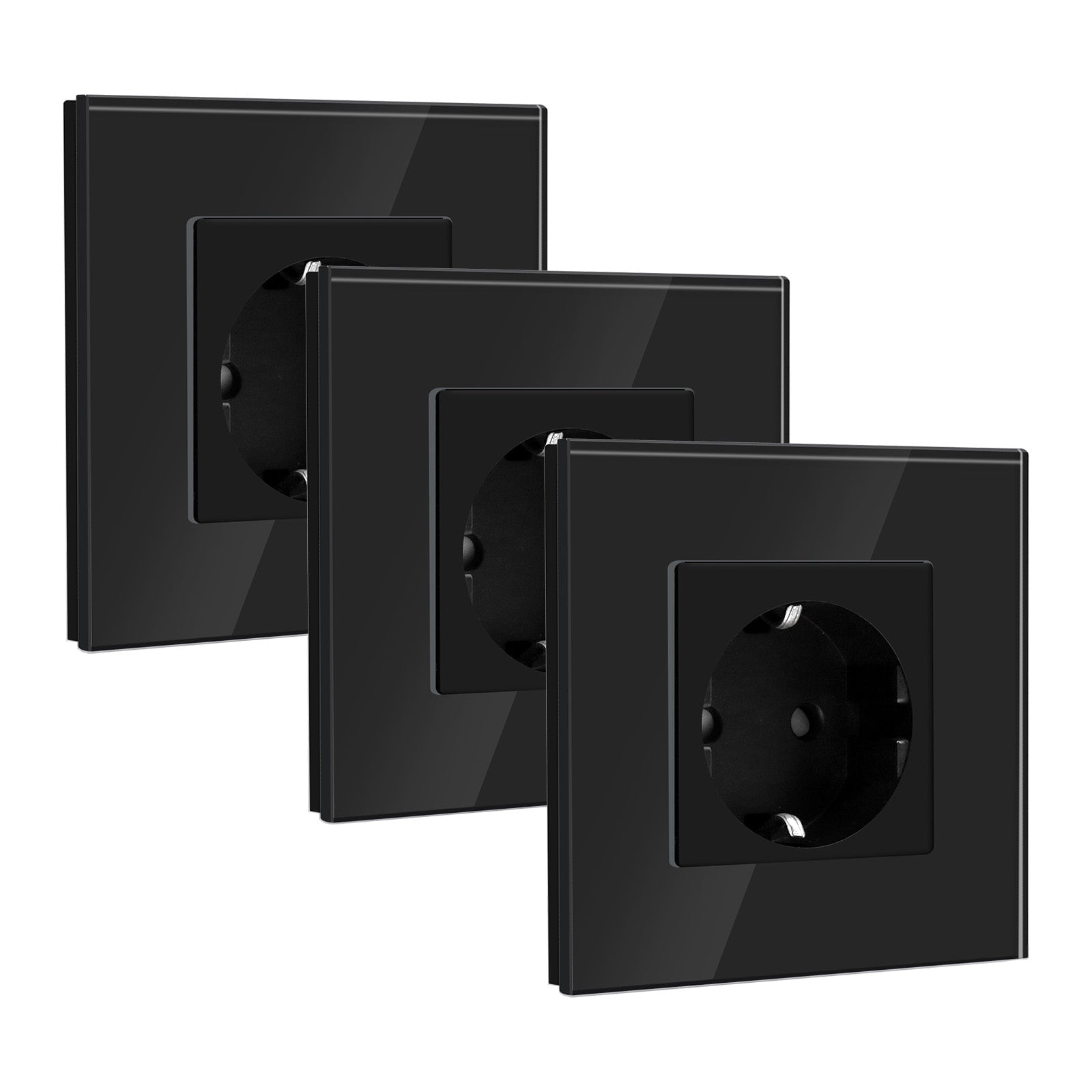 BSEED EU Wall Sockets Power Outlets Glass Panel 16A Multiple packaging Power Outlets & Sockets Bseedswitch 