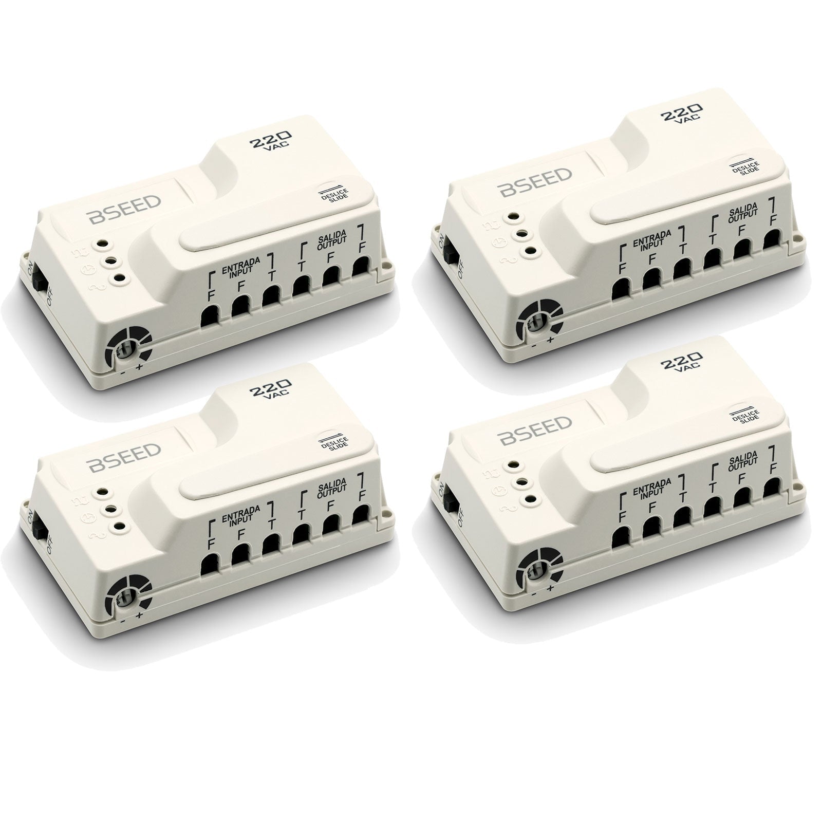 BSEED US Standard PC Series Power Protector Socket Voltage 50 Hz-60 Hz 220V Wall Socket Cable Protector Voltage Transformers & Regulators Bseedswitch 4 Pcs/Pack 