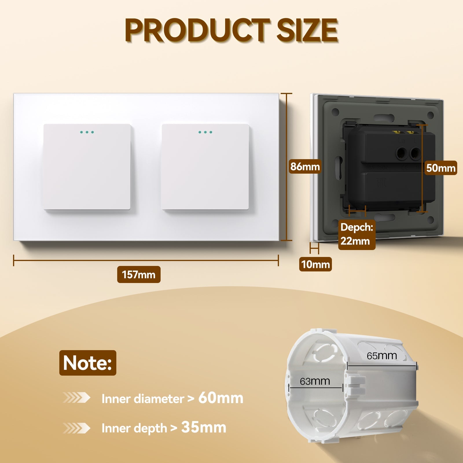 Bseed Traditional Mechanical Switch 1 gang 1 way Light Switch Crystal Glass Wall Switch Light Switches Bseedswitch 