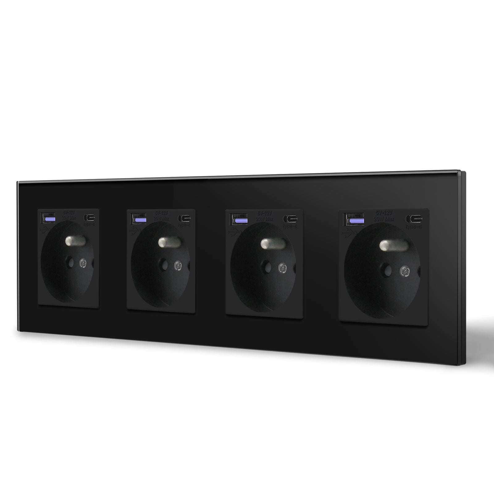 BSEED FR sockets with 20W PD Fast Charge Type-C Interface Outlet Wall Socket Power Outlets & Sockets Bseedswitch 