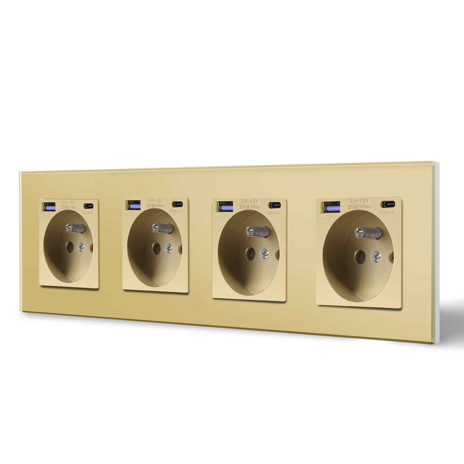 BSEED FR sockets with 20W PD Fast Charge Type-C Interface Outlet Wall Socket Power Outlets & Sockets Bseedswitch 