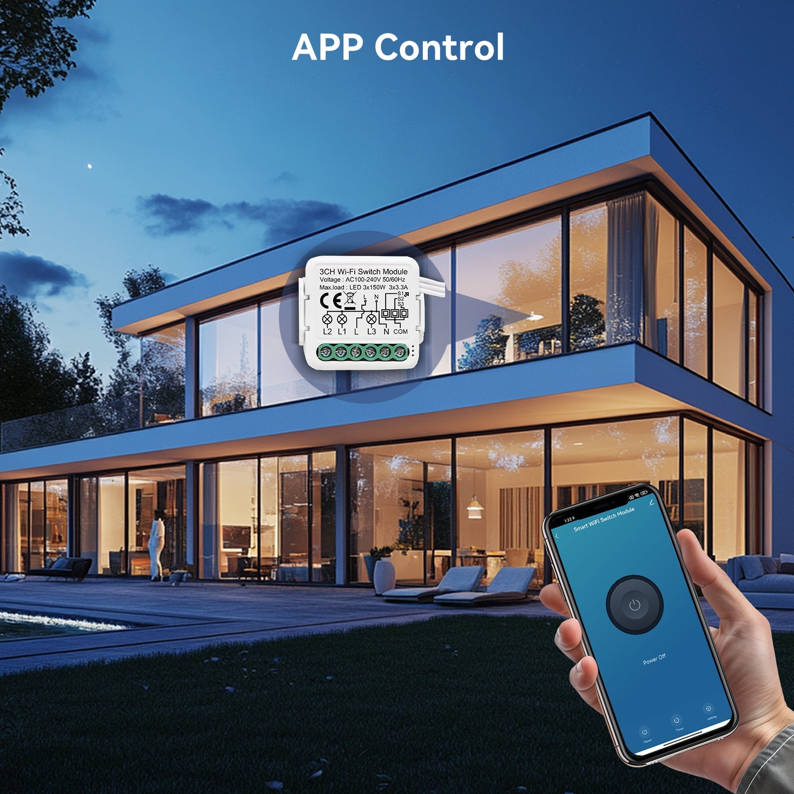 BSEED Smart wifi switch module wall 2Ch WiFi light switch module Light Switches Bseedswitch 