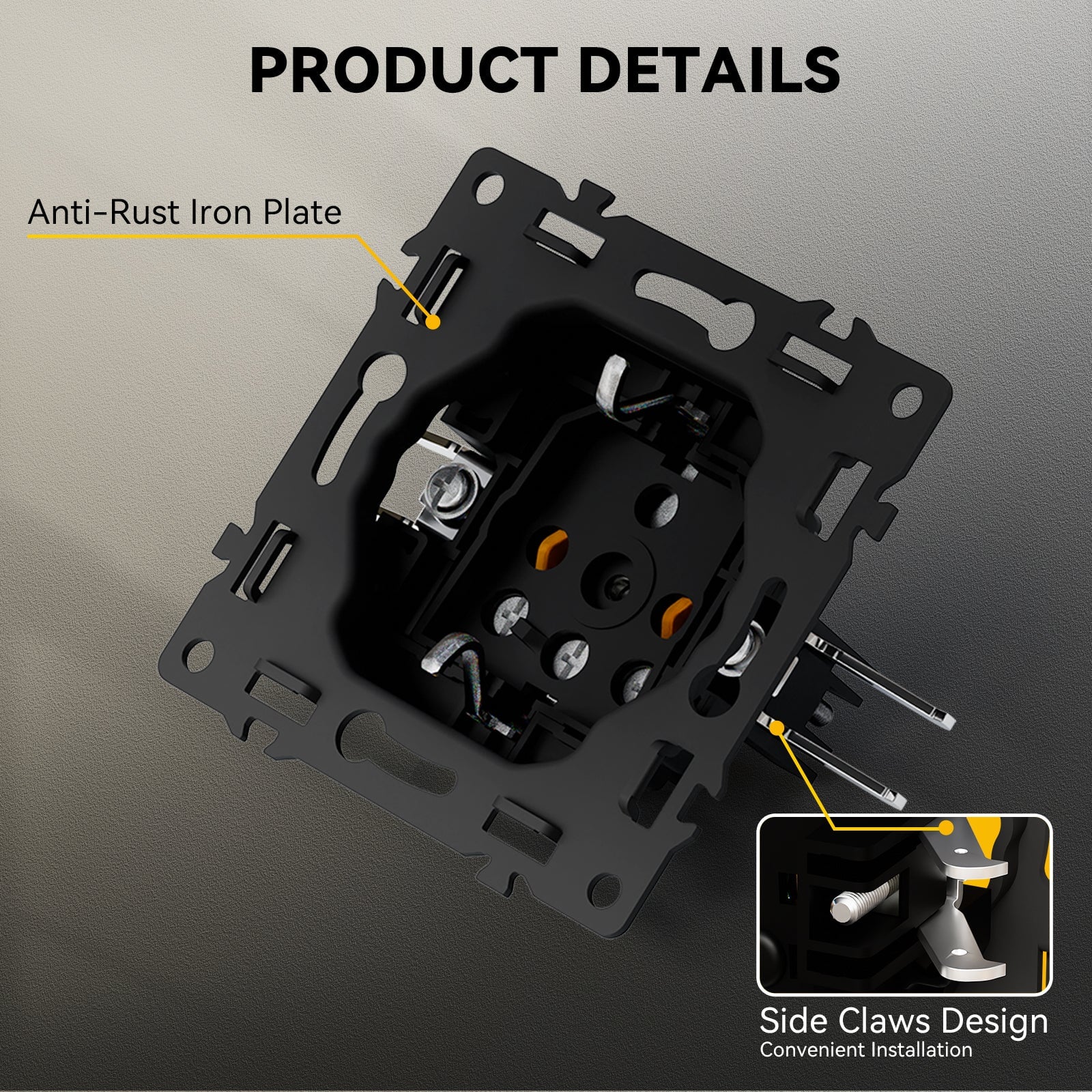 BSEED Heritage Series EU Wall Sockets With Cover Waterproof Electric Socket with Claw Technology 16A Socket Work With Type E Plug Power Outlets & Sockets Bseedswitch 