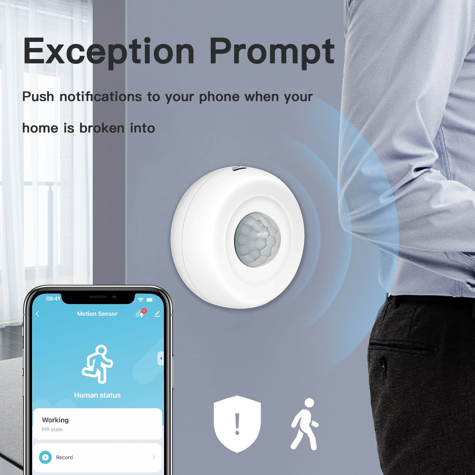 BSEED Smart Sensor Switch Wifi Sensor Switch Zigbe Sensor Switch Set Samrt Alarm sensor switch Bseed official 