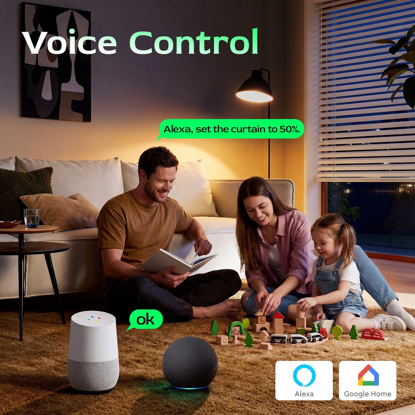 Bseed Smart Double Wifi Roller Shutter Switch Glass Panel Tuya App Vertical version blind switch Bseedswitch 