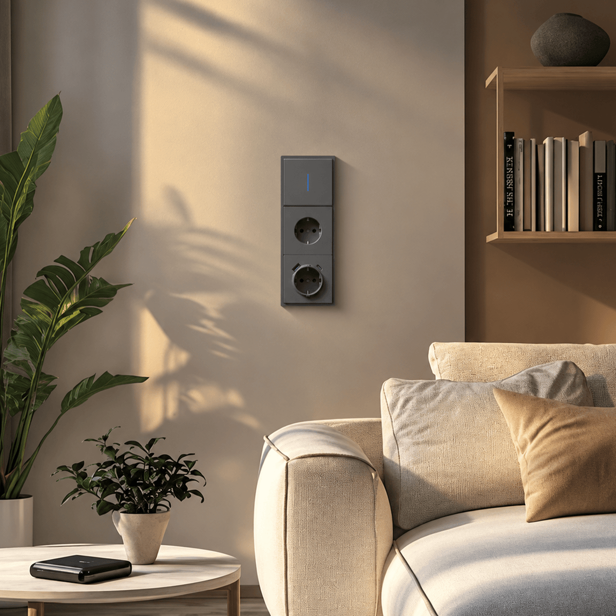 Pièces DIY de la série Grand, combinaisons personnalisables, panneaux en plastique gris, prises électriques et interrupteurs Bseedswitch 