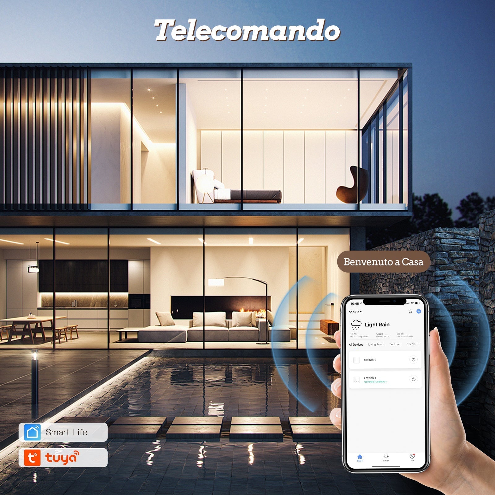 Bseed Matter 118 Type Wall Switch Wifi Touch Light Switch 1/2/3 Gang Light Switches Bseedswitch 