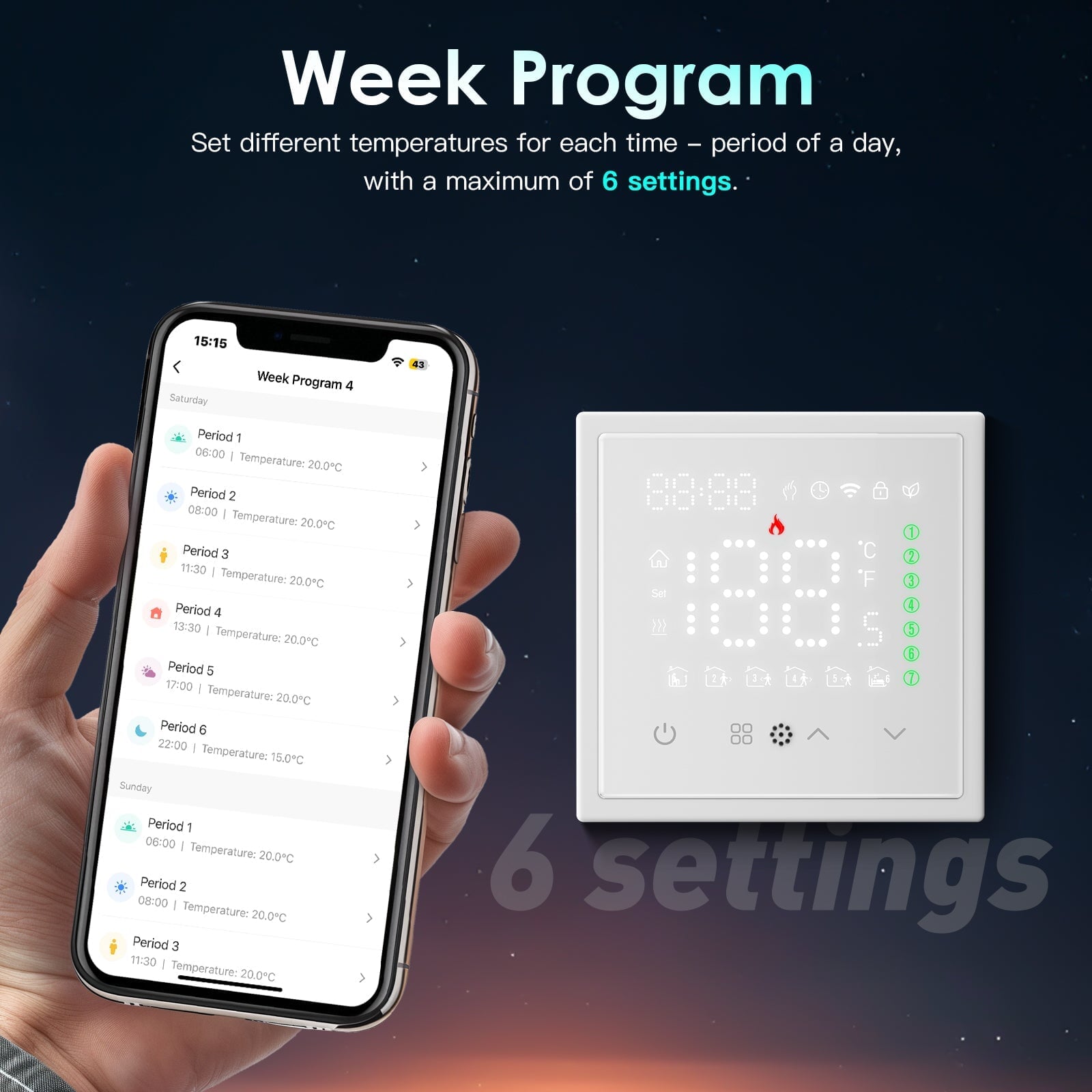 BSEED Smart Thermostat Zigbee Floor Heating Room Thermostat Controller programmable PC frame Thermostats Bseedswitch 