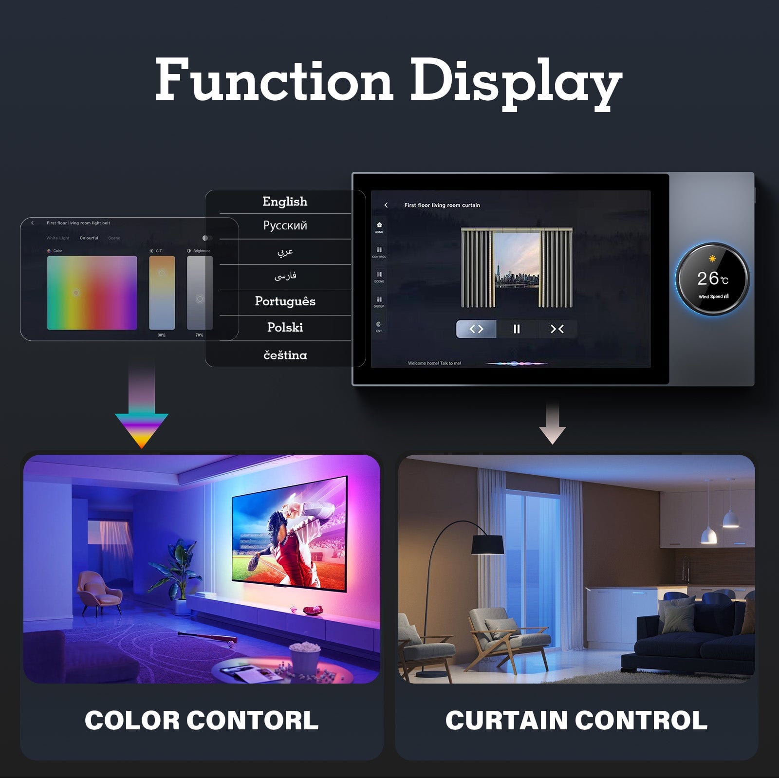BSEED 10 inch smart panel electrical for home Multi-functional Control Panel EU standard central control panel Bseedswitch 