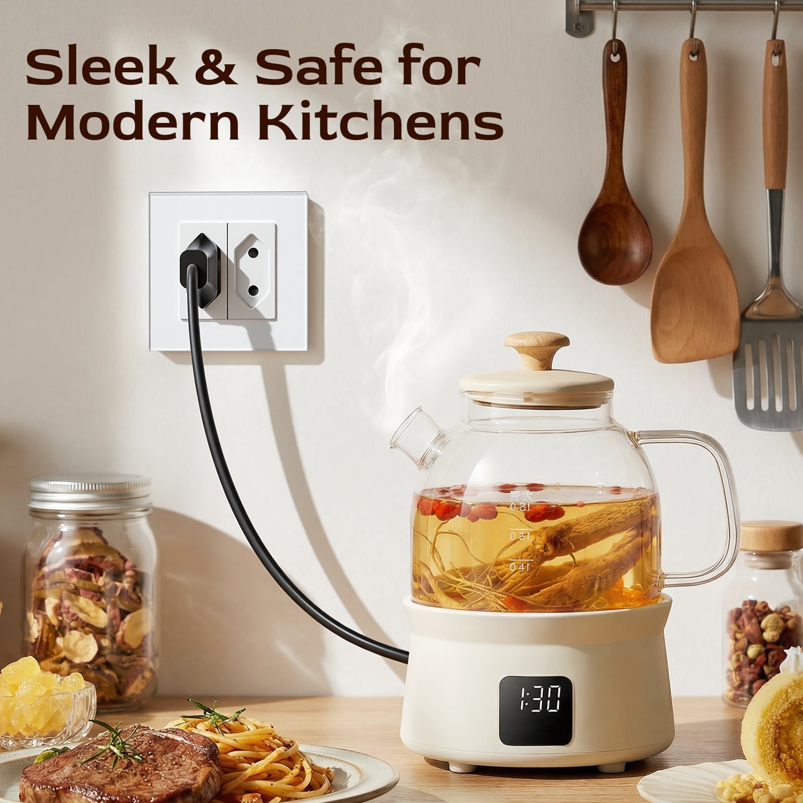 BSEED Double Sockets Power Wall Outlet Type F plug Sockket Eu It Standards 10A Socket Glass Panel Power Outlets & Sockets Bseedswitch 