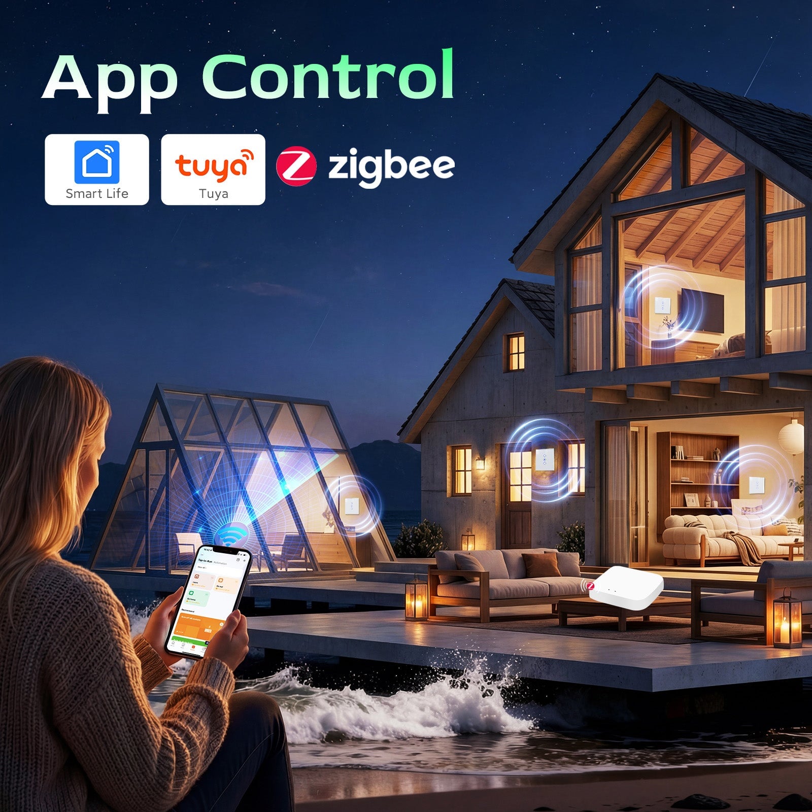 BSEED Zigbee Blind Switch Smart Wall Touch Switch Smart Roller Shutter Switch blind switch Bseedswitch 