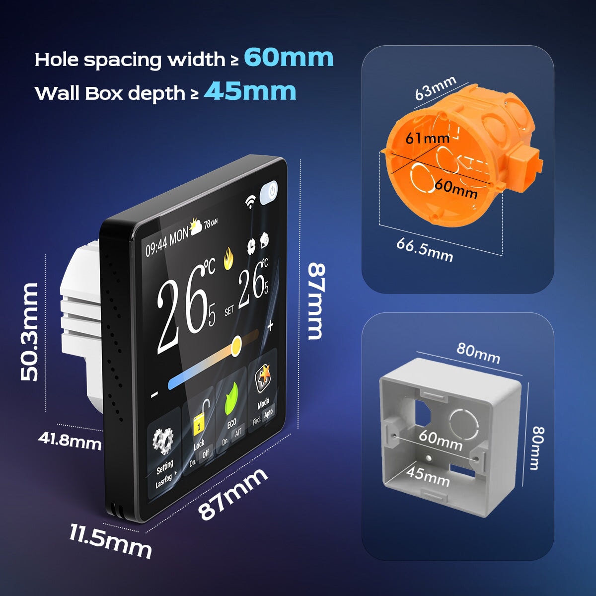 BSEED Smart Wifi Panel Electrical Floor Heating For Home Multi-functional Control Panel central control panel Bseedswitch 