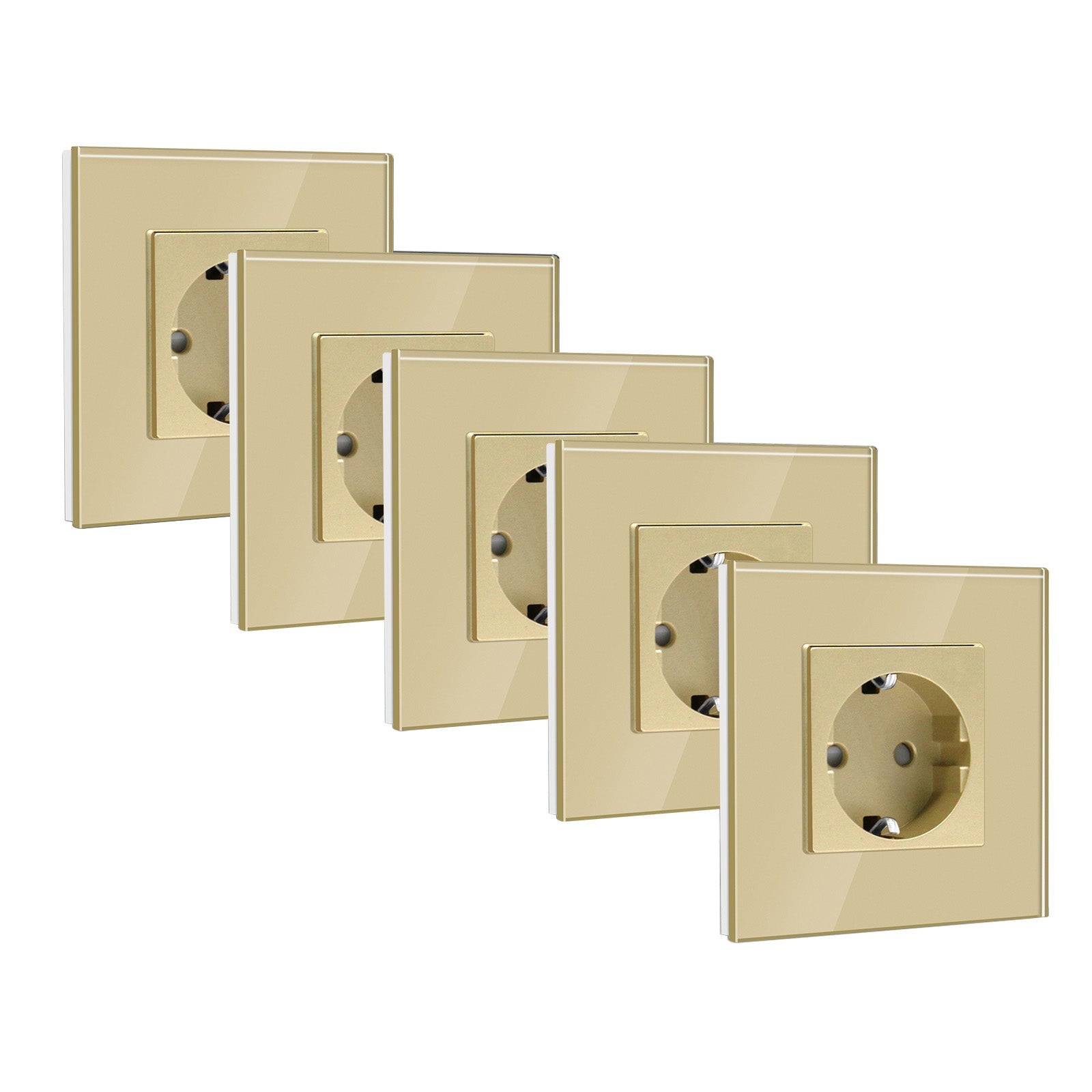 BSEED EU Wall Sockets Power Outlets Glass Panel 16A Multiple packaging Power Outlets & Sockets Bseedswitch 