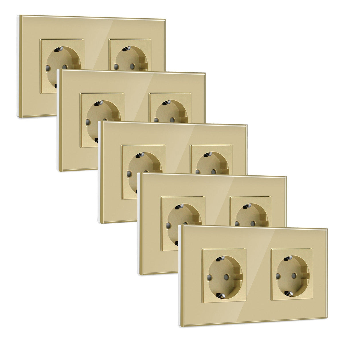 BSEED EU Wall Sockets Power Outlets Glass Panel 16A Multiple packaging Power Outlets & Sockets Bseedswitch 