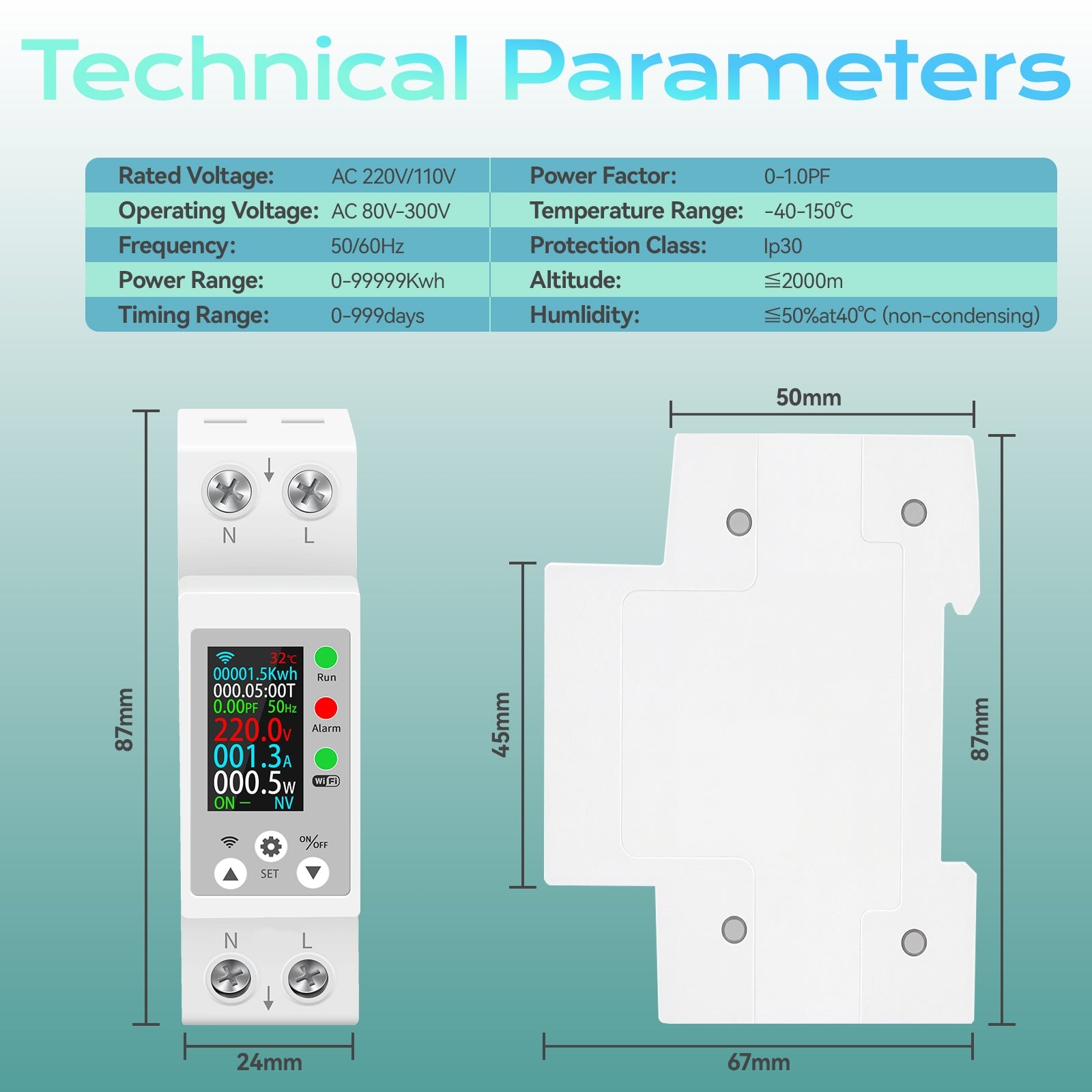 BSEED 63A Switch Smart WiFi Rail Switch Module Work with Tuya Switch Bseedswitch 