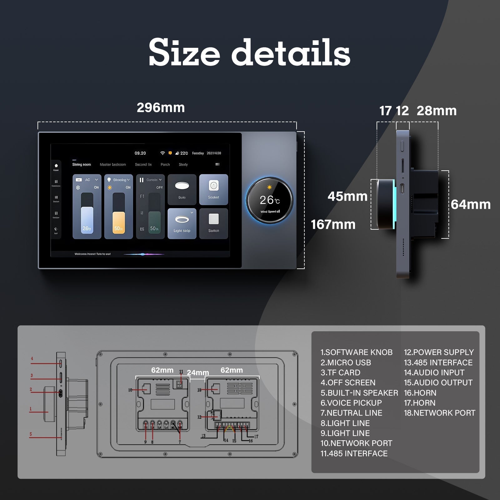 BSEED 10 inch smart panel electrical for home Multi-functional Control Panel EU standard central control panel Bseedswitch 