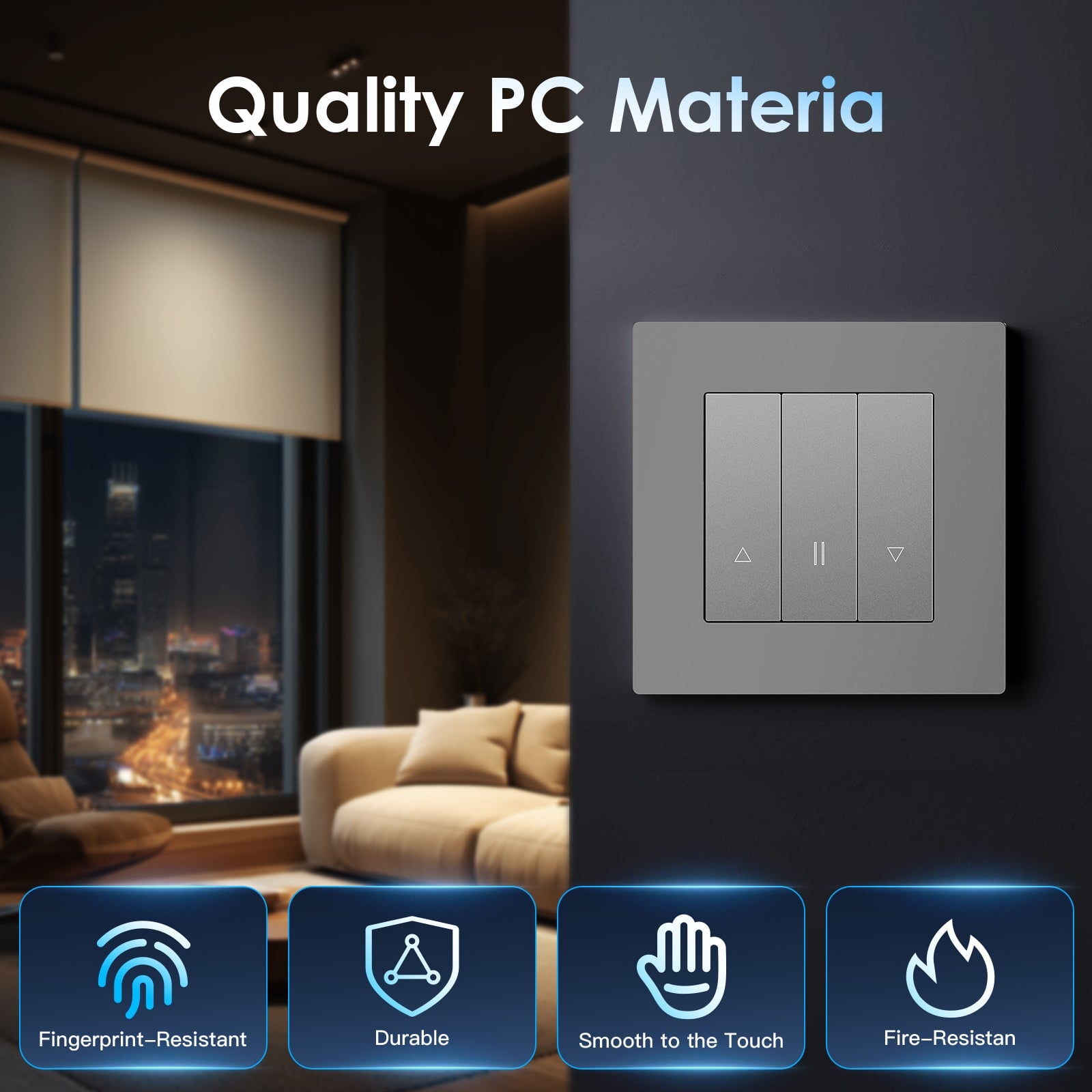 Bseed Echo Smart Wifi Roller Shutter Switch Work with Tuya Alex Google Assistant Blind Switch With Plastics Panel Shutters Bseedswitch 