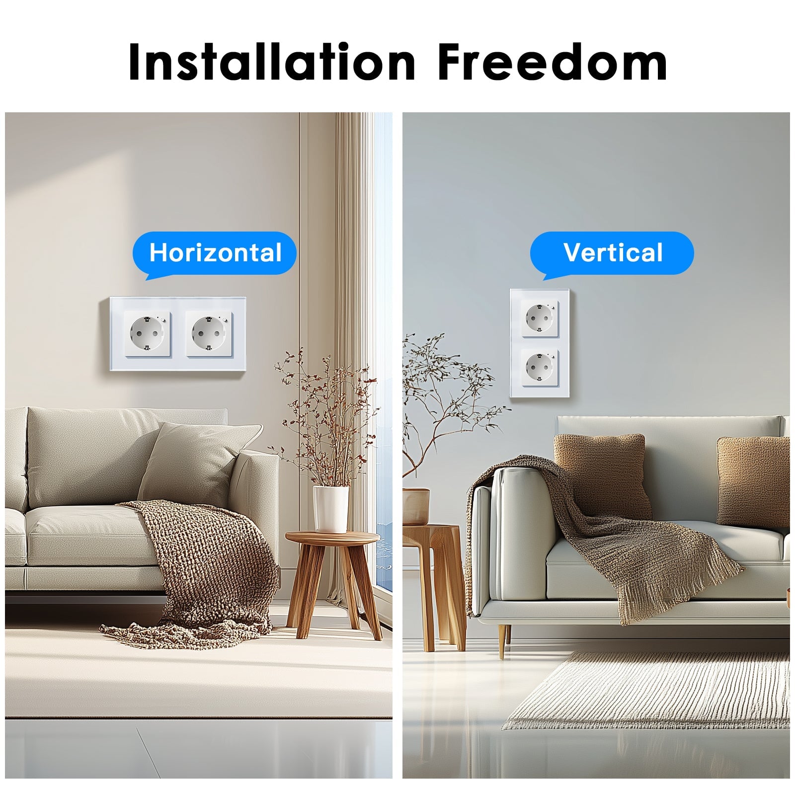 BSEED Wifi EU Wall Sockets Single Power Outlets Kids Protection Power Outlets & Sockets Bseedswitch 